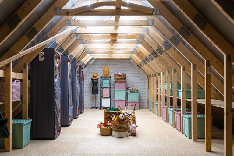raised loft boarding for safe attic storage